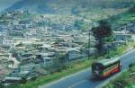 A Bus leaving Zunil's valley